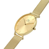 Daniel Wellington Gold Dial And Stainless Steel Strap Women Watch DW00100475