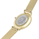 Daniel Wellington Gold Dial And Stainless Steel Strap Women Watch DW00100475