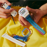 Casio G-Shock Digital Blue Resin Strap Men Watch DWE-5600PR-2DR-P