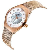 BERING 14427-366 SOLAR POWERED SWAROVSKI SRYSTAL ROSE GOLD WOMEN'S WATCH
