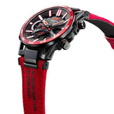 Casio Edifice Red Leather Strap Men Watch ECB-2000MFG-1ADR