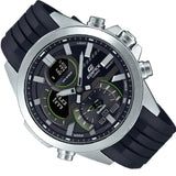 CASIO EDIFICE ECB-30P-1ADF-P BLACK RESIN STRAP MEN WATCH