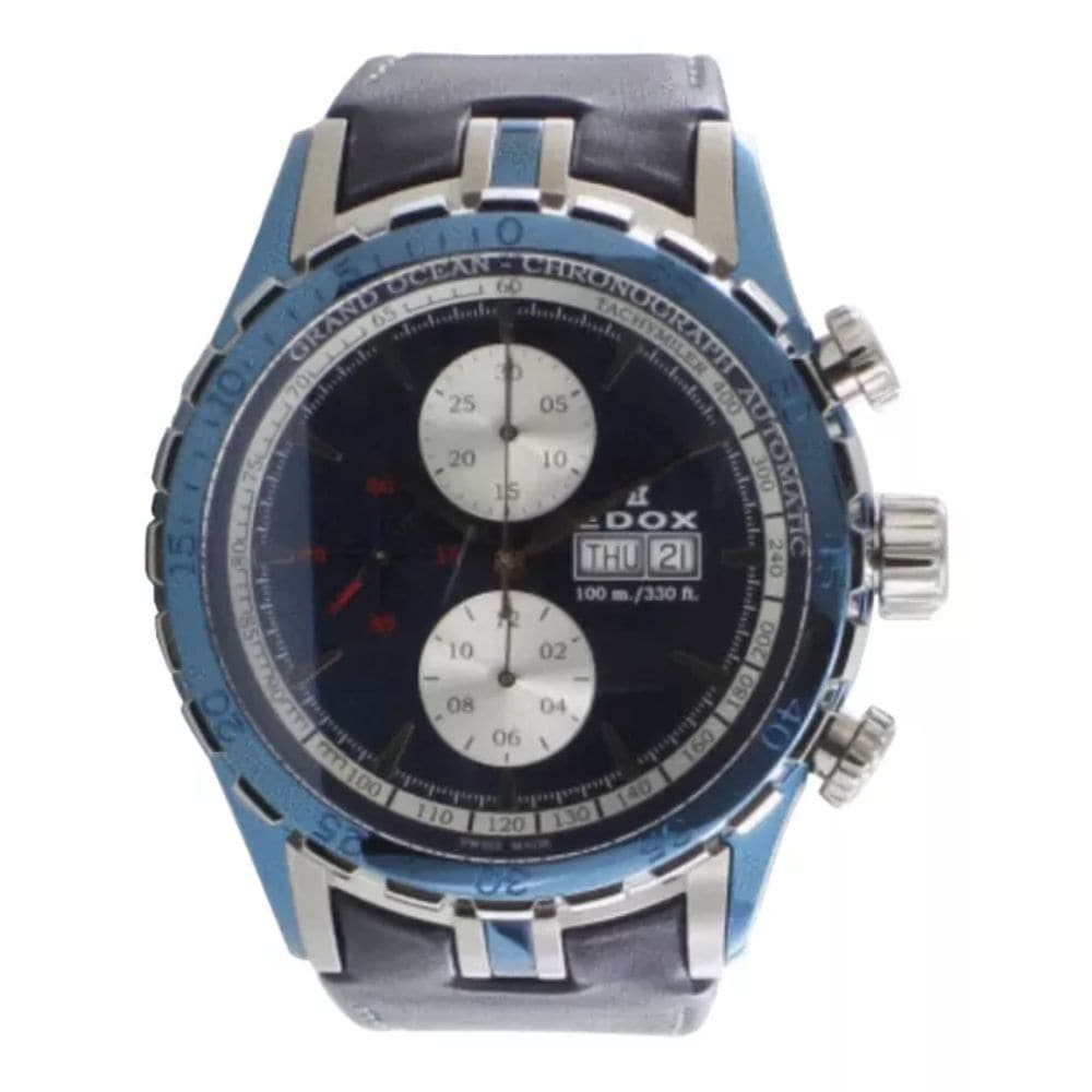 EDOX LES BEMONTS CHRONOGRAPH AUTOMATIC ED01120-3-BUIN MEN'S WATCH  N'S WATCH - H2 Hub Watches