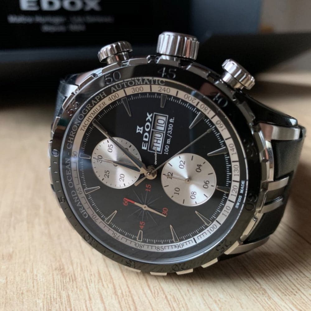 EDOX GRAND OCEAN CHRONOGRAPH AUTOMATIC ED01121-357N-NIN MEN'S WATCH - H2 Hub Watches