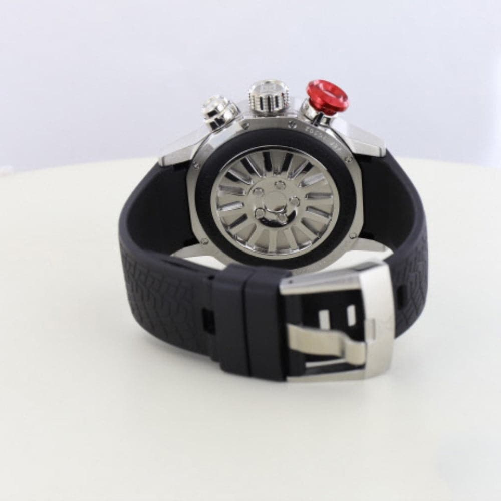 EDOX ED10302-3-GR3 BLAC LEATHER MEN'S WATCH - H2 Hub Watches