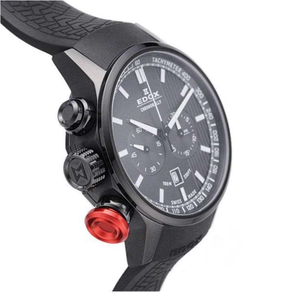 EDOX CHRONORALLY CHRONOGRAPH QUARTZ  ED10302-37N-GIN MEN'S WATCH - H2 Hub Watches