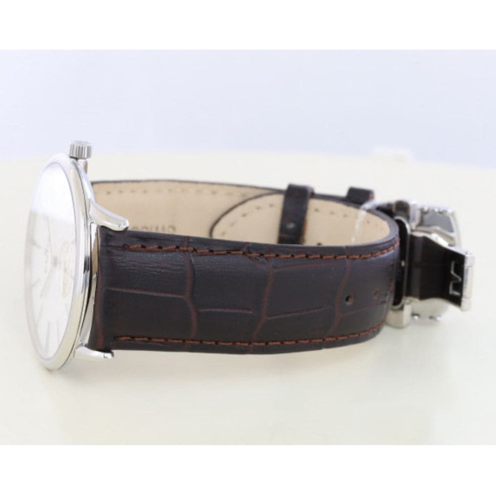 EDOX ED72014-3-AIN BROWN LEATHER MEN'S WATCH - H2 Hub Watches