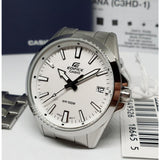 CASIO EDIFICE EFV-100D-7AVUDF SILVER STAINLESS STEEL STRAP MEN'S WATCH