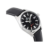 CASIO EDIFICE EFV-100L-1AVUDF BLACK LEATHER MEN'S WATCH