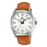 CASIO EDIFICE EFV-100L-7AVUDF BROWN LEATHER MEN'S WATCH