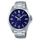 Casio General Blue Dial Silver Stainless Steel Strap Men Watch EFV-140D-2AVUDF-P