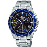 Casio Edifice Chronograph Silver Stainless Steel Strap Men Watch EFV-540D-1A2VUDF-P