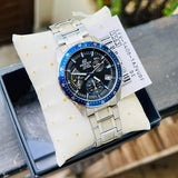 Casio Edifice Chronograph Silver Stainless Steel Strap Men Watch EFV-540D-1A2VUDF-P