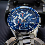 CASIO EDIFICE EFV-550D-2AVUDF-P STAINLESS STEEL MEN WATCH