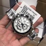 Casio Edifice Chronograph Silver Stainless Steel Strap Men Watch EFV-550D-7AVUDF-P