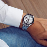 Casio Edifice Chronograph Silver Stainless Steel Strap Men Watch EFV-570D-7AVUDF-P