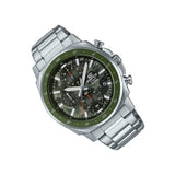 Casio Edifice Chronograph Camouflage And Silver Stainless Steel Strap Men Watch EFV-600D-3CVUDF