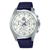 Casio Edifice White Dial Blue Leather Strap Men Watch EFV-630L-7AVDF-P