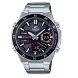 Casio Edifice Black Dial Silver Stainless Steel Strap Men Watch EFV-C110D-1A4VDF-P