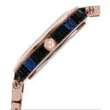 Elle Marais Blue Dial Rose Gold Stainless Steel Strap Women Watch ELL23013