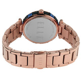Elle Marais Blue Dial Rose Gold Stainless Steel Strap Women Watch ELL23013