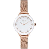ELLE PASSY ELL25050 ROSE GOLD STAINLESS STEEL MESH STRAP WOMEN'S WATCH
