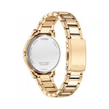 Citizen Eco-Drive Gold Stainless Steel Strap Women Watch EM0418-81X