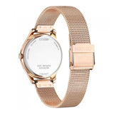 CITIZEN ECO-DRIVE EM0508-80Y ROSE GOLD STAINLESS STEEL WOMEN WATCH