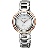 CITIZEN EM0668-83A ECO-DRIVE TWO TONE STAINLESS STEEL WOMEN'S WATCH