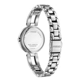 Citizen Eco-Drive Blue Dial With Silver Stainless Steel Women Watch EM0807-89L