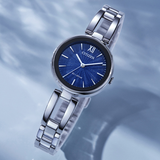 Citizen Eco-Drive Blue Dial With Silver Stainless Steel Women Watch EM0807-89L