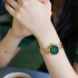 CITIZEN EM0993-82Z ECO-DRIVE ROSE GOLD TONE GREEN DIAL STAINLESS STEEL WOMEN WATCH