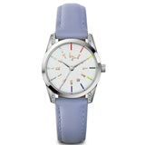 ELLE ES20149S01X STEEL STONE CASE WHITE TONE DIAL WOMEN'S WATCH