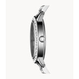 FOSSIL GLITZ ES2362 WHITE DIAL STAINLESS STEEL WOMEN'S WATCH