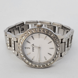FOSSIL GLITZ ES2362 WHITE DIAL STAINLESS STEEL WOMEN'S WATCH