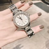 FOSSIL GLITZ ES2362 WHITE DIAL STAINLESS STEEL WOMEN'S WATCH