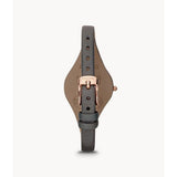 FOSSIL GEORGIA ES3077 GREY LEATHER STRAP WOMEN'S WATCH