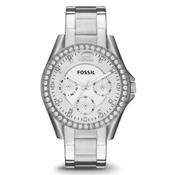 FOSSIL RILEY MULTIFUNCTION STAINLESS STEEL WOMEN'S WATCH ES3202