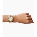 FOSSIL ES3203 GOLD STAINLESS STEEL WOMEN'S WATCH