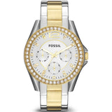 FOSSIL RILEY ES3204 TWO-TONE STAINLESS STEEL WOMEN'S WATCH