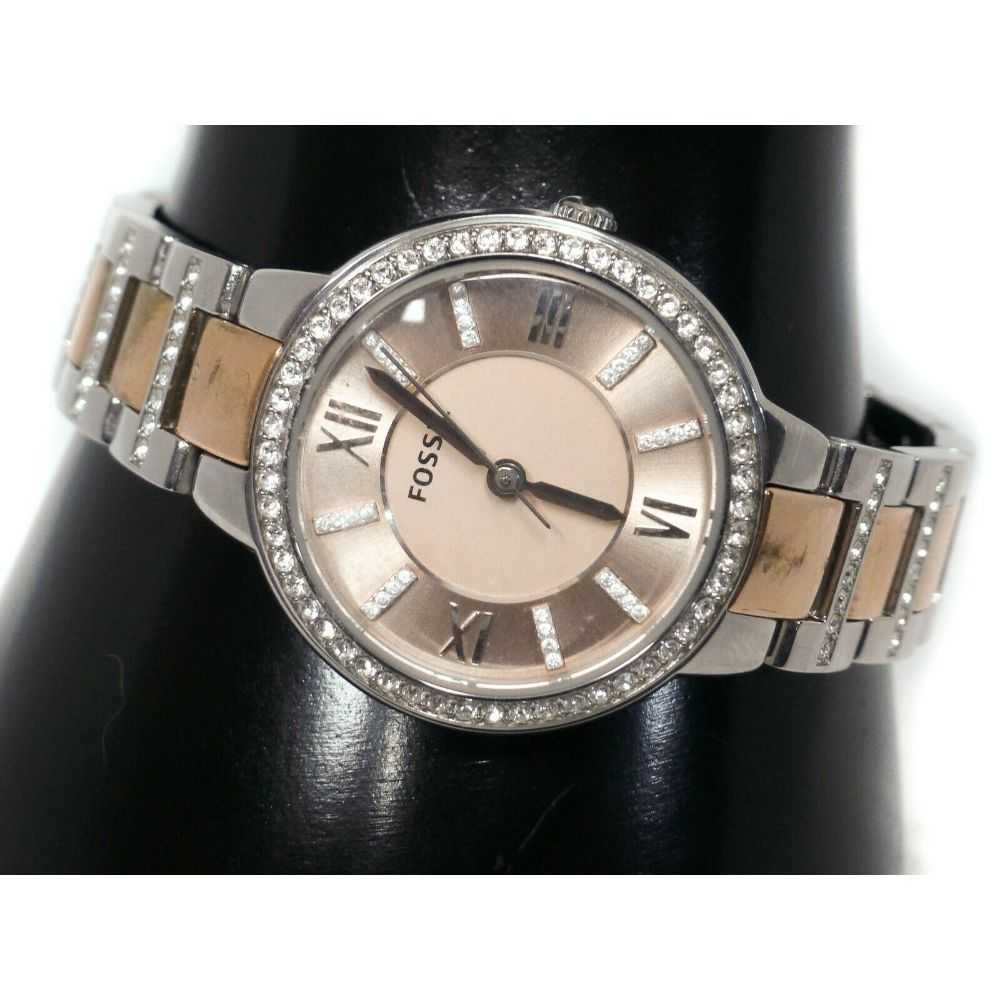 FOSSIL VIRGINIA ANALOG QUARTZ TWO TONE STAINLESS STEEL ES3405 WOMEN'S WATCH - H2 Hub Watches