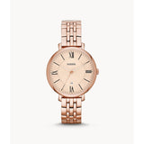 FOSSIL JACQUELINE ANALOG QUARTZ ROSE GOLD STAINLESS STEEL ES3435 WOMEN'S WATCH