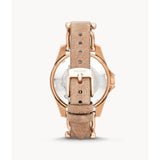 FOSSIL ES3466 BROWN LEATHER WOMEN'S WATCH