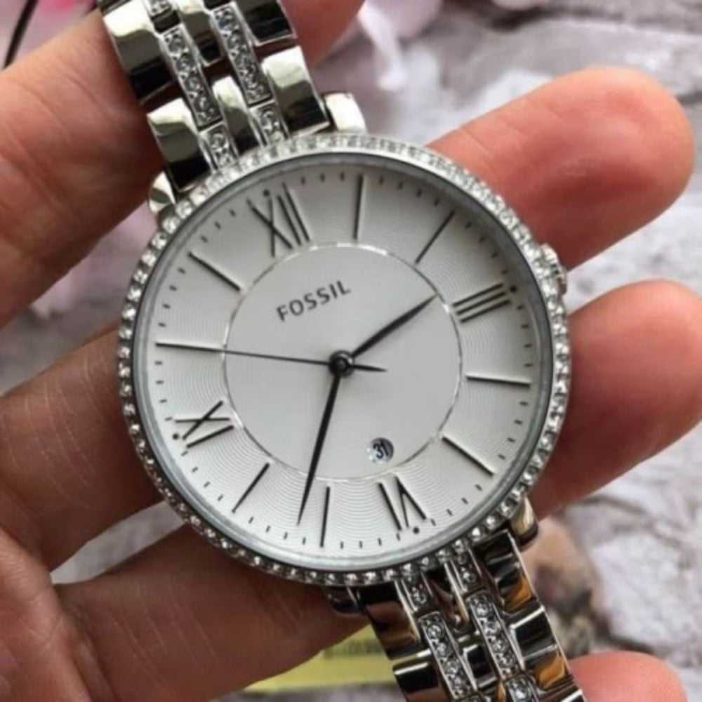 FOSSIL JACQUELINE SILVER STAINLESS STEEL ES3545 WOMEN'S WATCH - H2 Hub Watches