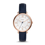 FOSSIL JACQUELINE ES3843 BLUE LEATHER STRAP WOMEN'S WATCH - H2 Hub Watches