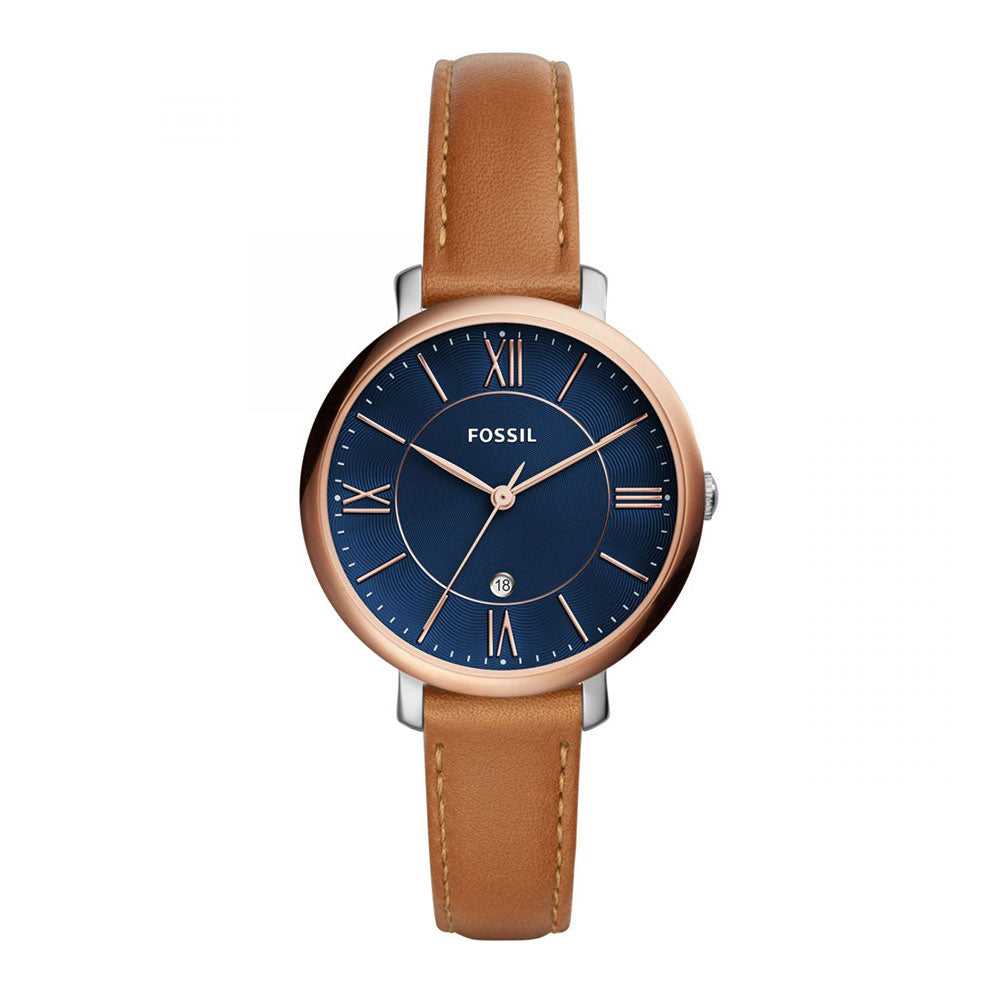 FOSSIL JACQUELINE ES4274 BROWN LEATHER STRAP WOMEN'S WATCH - H2 Hub Watches
