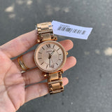 FOSSIL ES4301 Carlie Three-Hand Rose-Gold-Tone Stainless Steel Watch