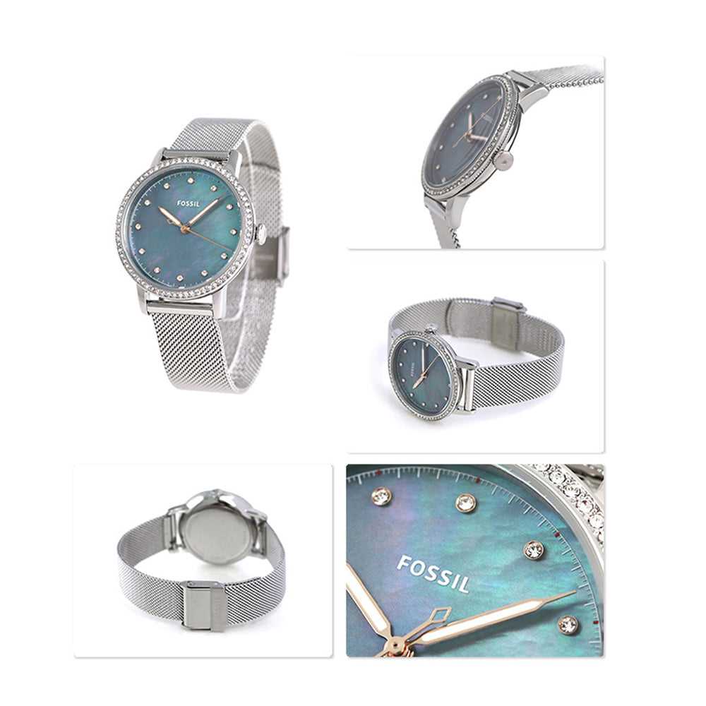 FOSSIL NEELY ANALOG QUARTZ SILVER STAINLESS STEEL ES4313 WOMEN'S WATCH - H2 Hub Watches