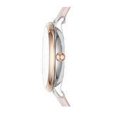 FOSSIL JACQUELINE ANALOG QUARTZ ROSE GOLD STAINLESS STEEL ES4351SET PINK LEATHER STRAP WOMEN'S WATCH - H2 Hub Watches