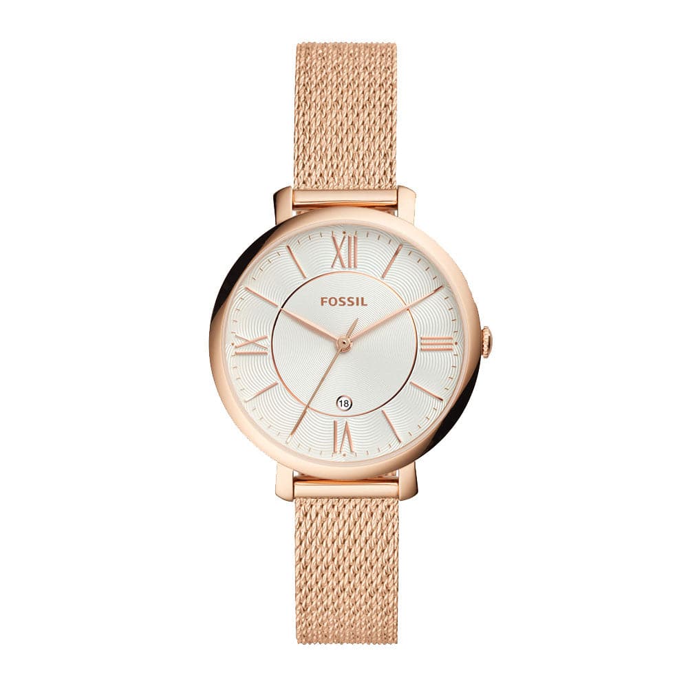 FOSSIL JACQUELINE ANALOG QUARTZ ROSE GOLD STAINLESS STEEL ES4352 WOMEN'S WATCH - H2 Hub Watches